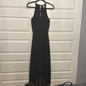 Xhilaration Black Halter High Low Gown